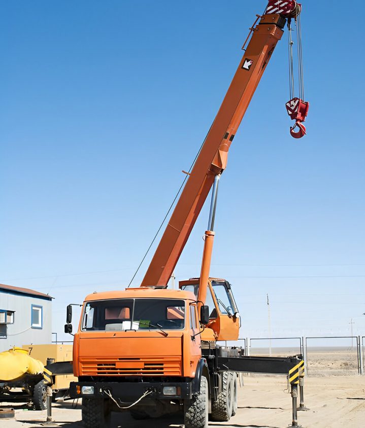 Auto Crane on Construction Site — Diesel Mechanic in Brisbane, QLD