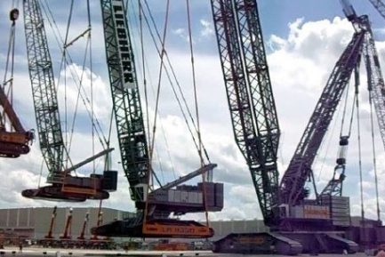 Cranes Carrying Cranes — Diesel Mechanic in Yandina, QLD
