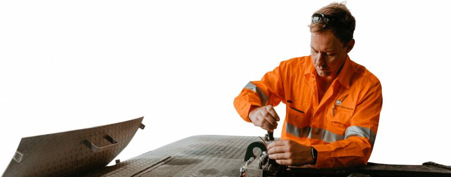 Engineer Working on Machinery — Diesel Mechanic in Yandina, QLD