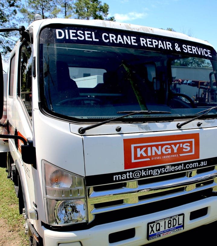 Kingy's Diesel Crane Services Truck — Diesel Mechanic in Yandina, QLD